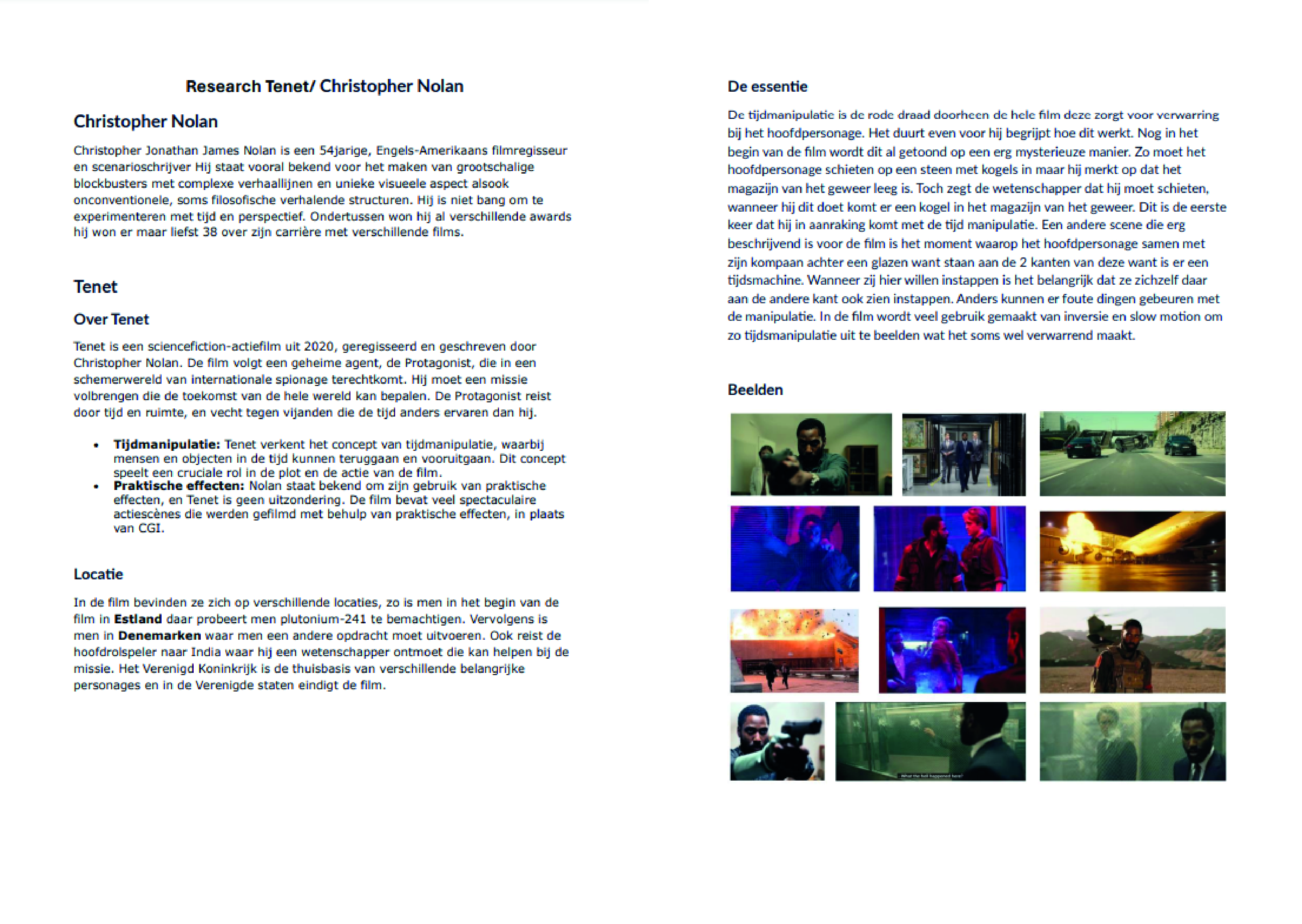 text on a white canvas and various images from scenes of the film